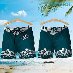 Philadelphia Eagles Hawaiian Shirt Lilo Stitch White Hibiscus Philadelphia Eagles Gift 1