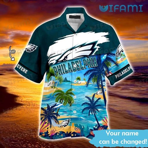 Philadelphia Eagles Hawaiian Shirt Summer Beach Coconut Custom Philadelphia Eagles Gift