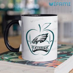 Philadelphia Eagles Mug Apple Heartbeat Eagles Two Tone Coffee Mug