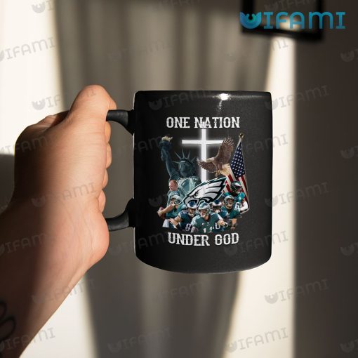 Philadelphia Eagles Mug One Nation Under God American Flag Eagles Gift