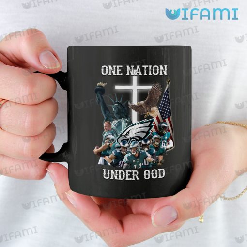 Philadelphia Eagles Mug One Nation Under God American Flag Eagles Gift