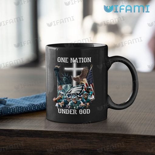 Philadelphia Eagles Mug One Nation Under God American Flag Eagles Gift