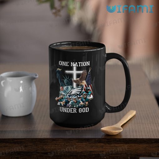 Philadelphia Eagles Mug One Nation Under God American Flag Eagles Gift