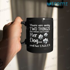 Philadelphia Eagles Mug Two Things Her Dog Her Eagles 11oz Mug