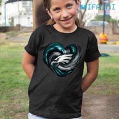 Philadelphia Eagles Shirt Heart Grunge Texture Eagles Kid Shirt