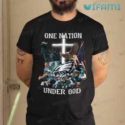 Philadelphia Eagles Shirt One Nation Under God American Flag Eagles Gift