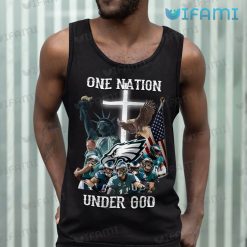 Philadelphia Eagles Shirt One Nation Under God American Flag Eagles Tank Top