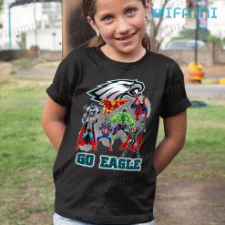 Philadelphia Eagles Shirt Superheros Go Eagles Kid Shirt