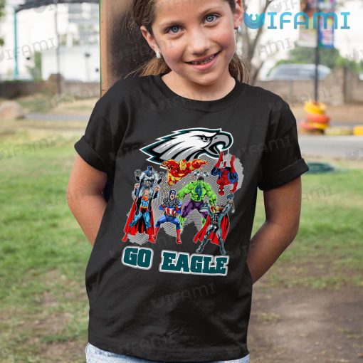 Philadelphia Eagles Shirt Superheros Go Eagles Gift