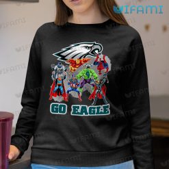 Philadelphia Eagles Shirt Superheros Go Eagles Sweashirt