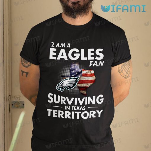 Philadelphia Eagles Shirt Surviving Texas Broken USA Flag Gift For Eagles Fan