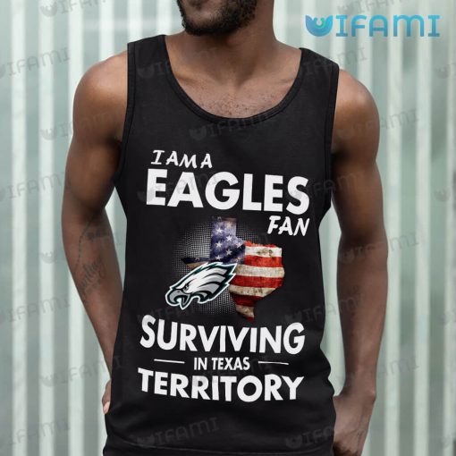 Philadelphia Eagles Shirt Surviving Texas Broken USA Flag Gift For Eagles Fan