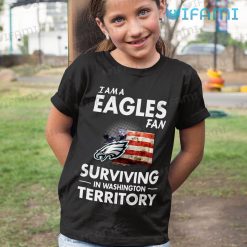 Philadelphia Eagles Shirt Surviving Washington Broken USA Flag Kid Shirt