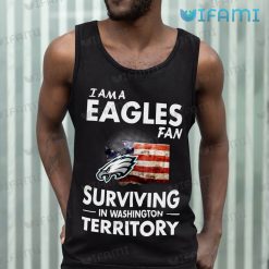 Philadelphia Eagles Shirt Surviving Washington Broken USA Flag Tank Top