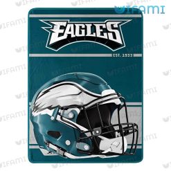 Philadelphia Eagles Throw Blanket EST 1933 Football Helmet Eagles Gift