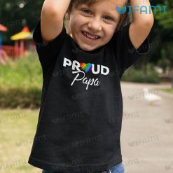 Pride Month Shirt Proud Papa Pride Month Kid Shirt