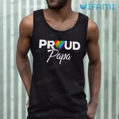 Pride Month Shirt Proud Papa Pride Month Tank Top