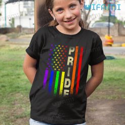 Pride Shirt American Gay Rainbow Flag Pride Kid Shirt