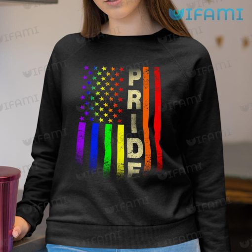 Pride Shirt American Gay Rainbow Flag Pride Gift