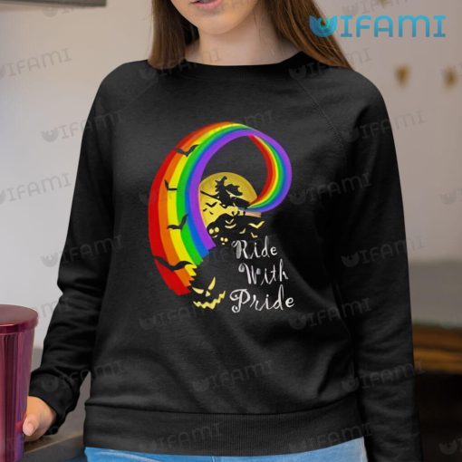 Pride Shirt Halloween Rainbow Ride With Pride Gift