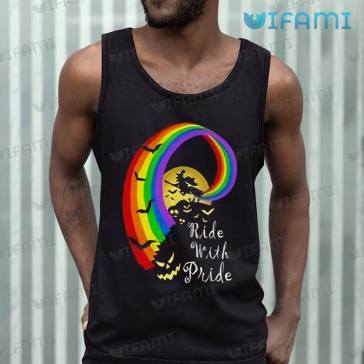 Pride Shirt Halloween Rainbow Ride With Pride Gift