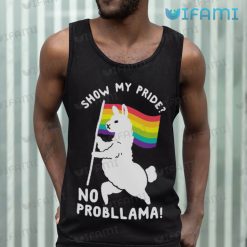 Pride Shirt Llama Show My Pride No Probllama Pride Tank Top