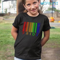 Pride Shirt Rainbow Barcode Pride Kid Shirt
