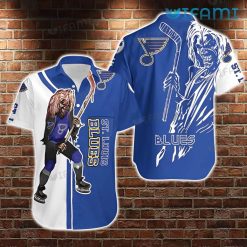 St Louis Blues Hawaiian Shirt Iron Maiden Hockey St Louis Blues Gift