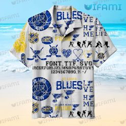 St Louis Blues Hawaiian Shirt Logo History Hockey Player St Louis Blues Gift