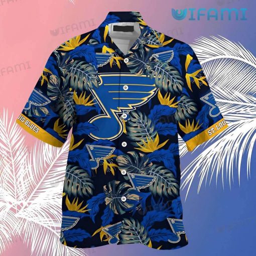 St Louis Blues Hawaiian Shirt Stress Blessed Obsessed St Louis Blues Gift