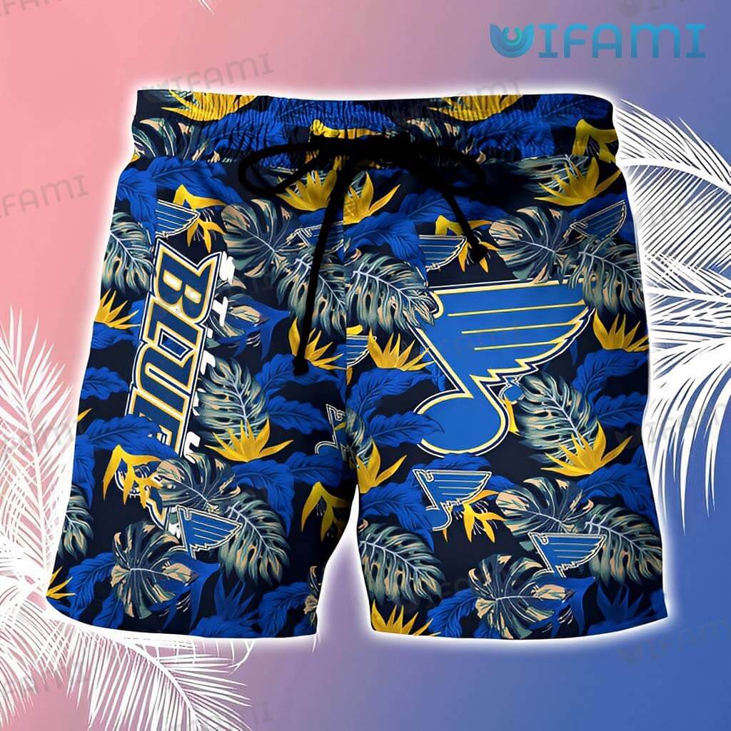 NHL St. Louis Blues Hawaiian Shirt Tropical Tropical Forest Floral