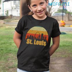 St Louis Blues Shirt Retro Skyline Gateway City St Louis Blues Kid Shirt