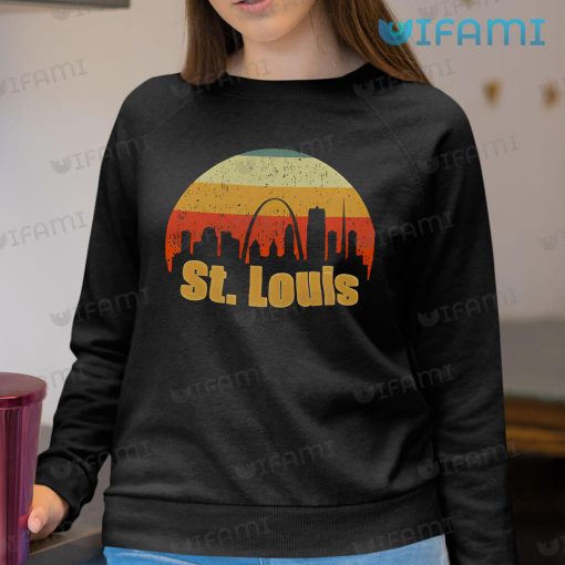 St Louis Blues Shirt Retro Skyline Gateway City St Louis Blues Gift