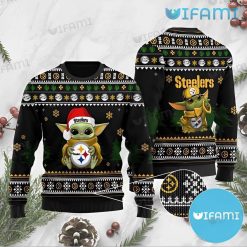 Steelers Christmas Sweater Baby Yoda Logo Pittsburgh Steelers Gift
