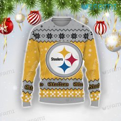 Steelers Christmas Sweater Big Logo Pittsburgh Steelers Gift