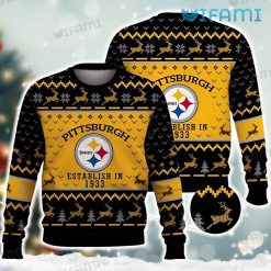 Steelers Christmas Sweater Establish In 1933 Pittsburgh Steelers Gift