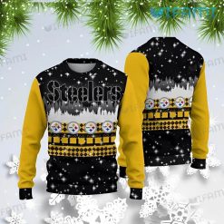 Steelers Christmas Sweater Forrest Pattern Pittsburgh Steelers Gift