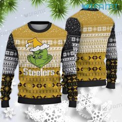 Steelers Christmas Sweater Grinch Santa Hat Pittsburgh Steelers Gift