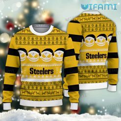 Steelers Christmas Sweater Jack Skellington Face Pittsburgh Steelers Gift