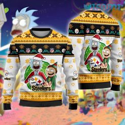 Steelers Christmas Sweater Rick And Morty Pittsburgh Steelers Gift