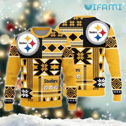 Steelers Christmas Sweater Tribe Pattern Pittsburgh Steelers Gift