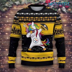 Steelers Christmas Sweater Unicorn Dabbing Pittsburgh Steelers Present