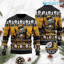 Steelers Christmas Sweater Zero Jack Skellington Pittsburgh Steelers Gift