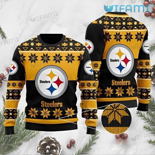 Steelers Ugly Christmas Sweater Tribal Pattern Pittsburgh Steelers Gift
