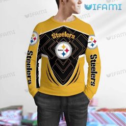 Steelers Ugly Sweater Armor Design Pittsburgh Steelers Present Front