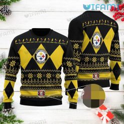 Steelers Ugly Sweater Lightning Logo Pattern Pittsburgh Steelers Gift