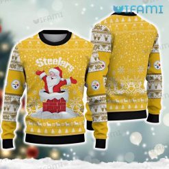 Steelers Ugly Sweater Smoke Stack Santa Pittsburgh Steelers Gift