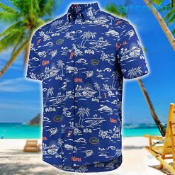 UF Hawaiian Shirt Blue Beach Tropical Leaves Florida Gators Present