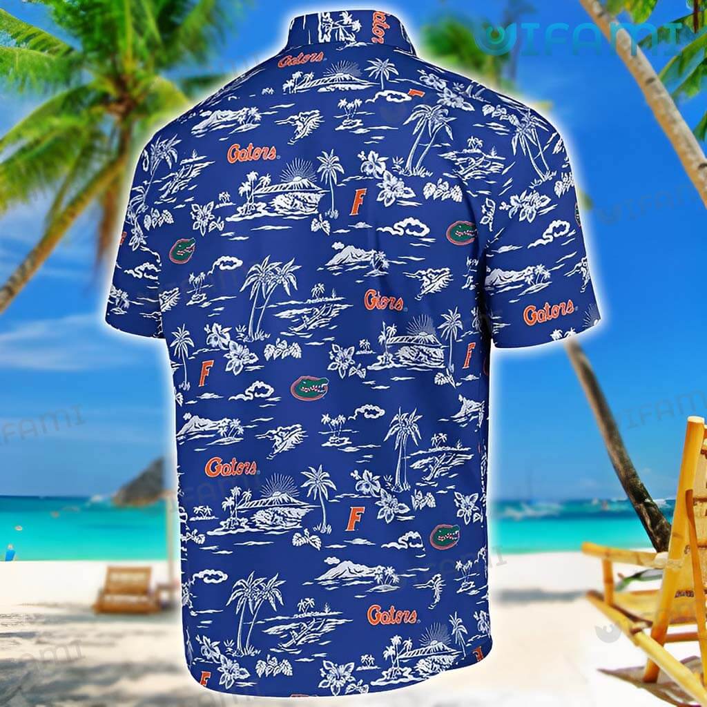 Detroit Tigers Hawaiian Shirt Sunset Dark Coconut Tree Detroit Tigers Gift  - Personalized Gifts: Family, Sports, Occasions, Trending