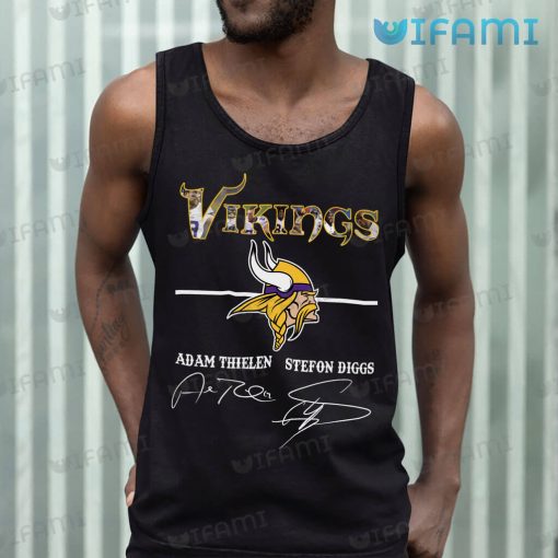 Vikings Shirt Adam Thielen Stefon Diggs Signature Minnesota Vikings Gift